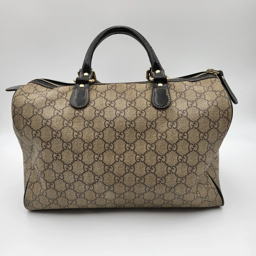 Gucci Coated Canvas Boston 30 Tattoo Rose Heart Bag Limited Edition..Authentic.. - Picture 4 of 15